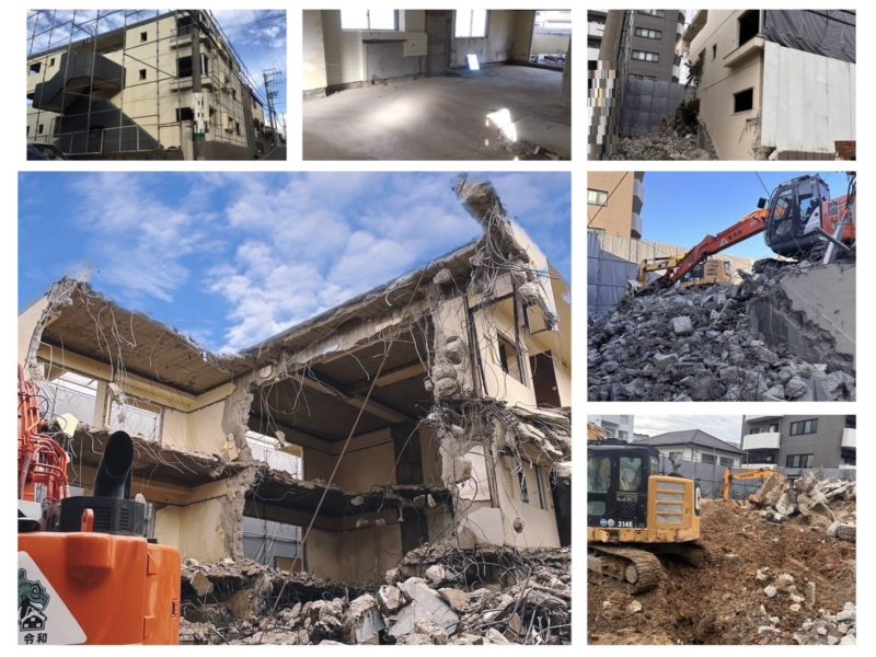 2023年10月名古屋市内解体工事