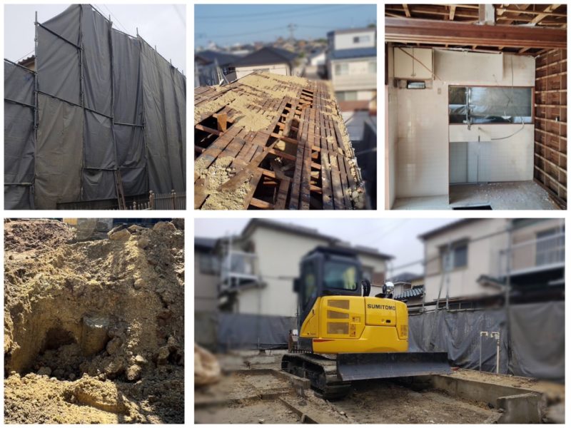 2024年7月北名古屋市内解体工事