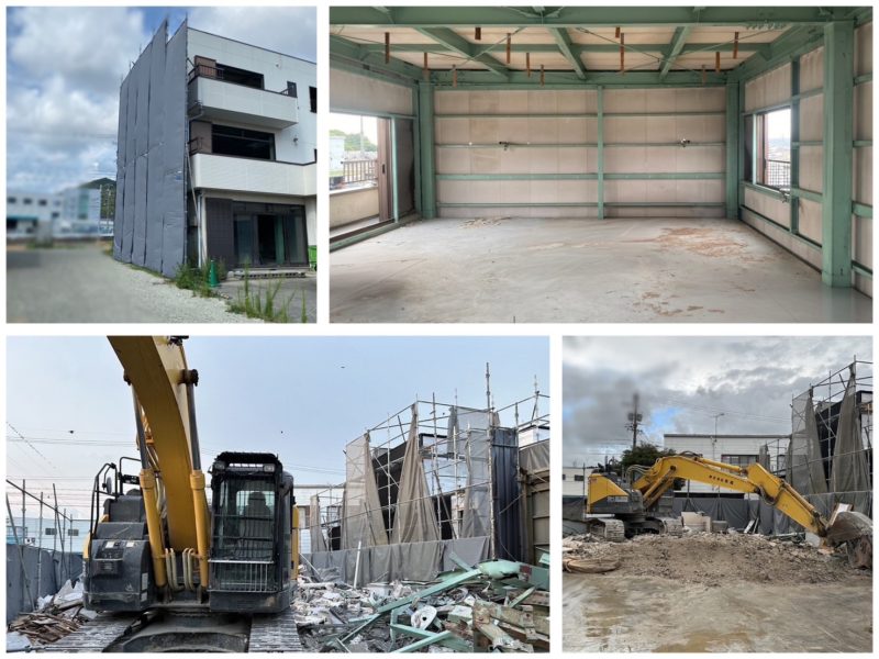 2024年10月豊橋市内解体工事　解体途中